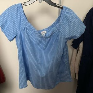 Vineyard Vines striped off the shoulder top